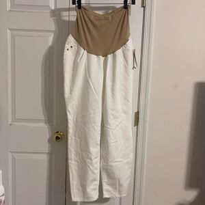 Motherhood Maternity White Jeans